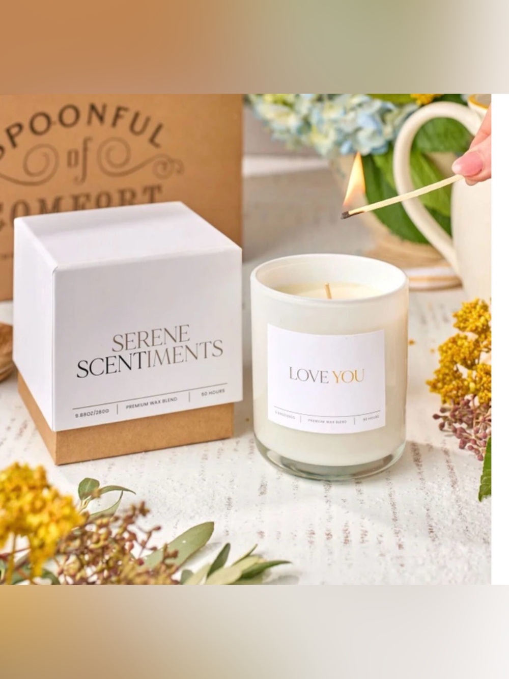 Serene Scentiments “Love You” candle